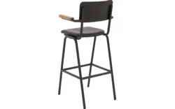 Goossens barkruk chaplin groen leer - 8196001-02