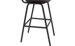 Goossens barkruk chaplin grijs leer - 8196002-02