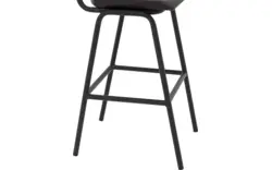 Goossens barkruk chaplin grijs leer - 8196002-02