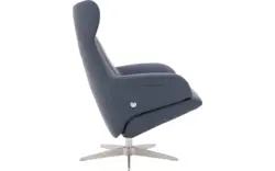 Goossens excellent relaxstoel avec blauw leer - 8196115-02