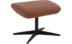 Goossens voetenbank avec bruin leer - 8196117-01