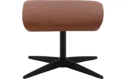 Goossens voetenbank avec bruin leer - 8196117-01