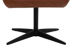 Goossens voetenbank avec bruin leer - 8196117-01