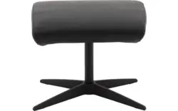 Goossens voetenbank avec zwart leer - 8196119-02