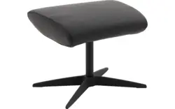 Goossens voetenbank avec zwart leer - 8196119-02