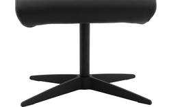 Goossens voetenbank avec zwart leer - 8196119-02