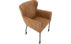 Goossens excellent eetkamerstoel leogang bruin leer - 8196135-02