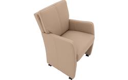 Goossens eetkamerstoel leen wit leer - 8196141-02