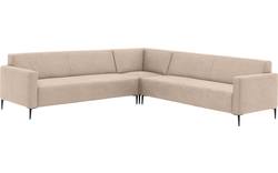 Goossens hoeksalon key west beige micro leer - 8196254-403-02