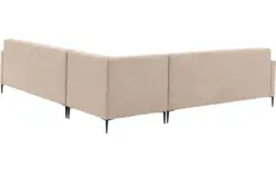 Goossens hoeksalon key west beige micro leer - 8196254-403-01