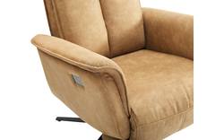 Goossens relaxstoel odyssey bruin micro leer - 8196279-01