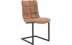 Goossens eetkamerstoel steven bruin microvezel - 8200003-02