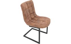 Goossens eetkamerstoel steven bruin microvezel - 8200003-02
