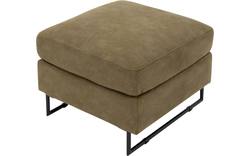 Goossens voetenbank jovani groen micro leer - 8201323-1