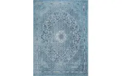 Goossens basic tapijt canto blauw katoen - 8201551-01