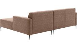 Goossens loungebank key west grijs micro leer - 8201624-394-01