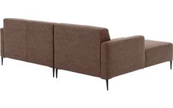 Goossens loungebank key west bruin micro leer - 8201624-396-gespiegeld-01