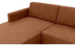 Goossens loungebank key west bruin micro leer - 8201624-399-gespiegeld-01