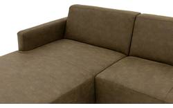 Goossens loungebank key west groen micro leer - 8201624-gespiegeld-01