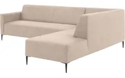 Goossens hoeksalon key west beige micro leer - 8201998-403-01