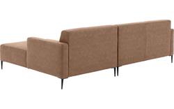 Goossens loungebank key west bruin micro leer - 8201999-395-01