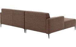 Goossens loungebank key west bruin micro leer - 8201999-396-gespiegeld-01