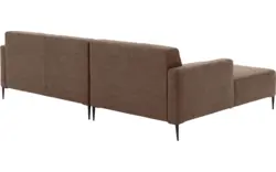 Goossens loungebank key west bruin micro leer - 8201999-396-gespiegeld-01