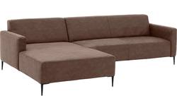 Goossens loungebank key west bruin micro leer - 8202000-396-gespiegeld-01