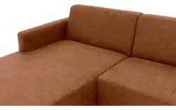 Goossens loungebank key west bruin micro leer - 8202000-399-gespiegeld-01