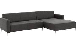 Goossens loungebank key west grijs micro leer - 8202000-400-01