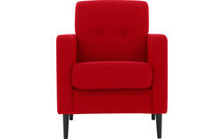 Goossens fauteuil hipp rood stof - 8202002-373-01