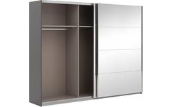 Goossens basic kledingkast miami grijs hoogwaardig meubelplaat - 8202036-02