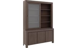Goossens buffetkast clear donker bruin eiken - 8202051-1