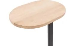 Goossens nachtkastje oval onbewerkt eiken - 8202355-01