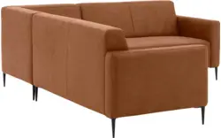 Goossens hoeksalon key west bruin micro leer - 8202397-399-01