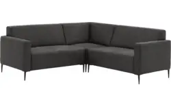 Goossens hoeksalon key west grijs micro leer - 8202397-400-01