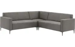 Goossens hoeksalon key west grijs micro leer - 8202398-402-01