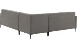 Goossens hoeksalon key west grijs micro leer - 8202398-402-01