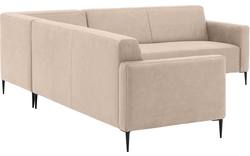 Goossens hoeksalon key west beige micro leer - 8202398-403-01