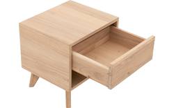 Goossens nachtkastje cosima wit eiken - 8202452-2