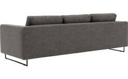 Goossens excellent zitbank jovani grijs micro leer - 8202548-1