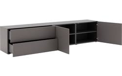 Goossens excellent dressoir monza zijdeglans grijs mdf - 8202572-01