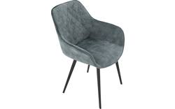 Goossens basic eetkamerstoel ebi blauw stof - 8203176-02