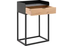 Goossens nachtkastje vide wit eiken - 8203207-02