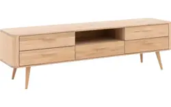 Goossens tv meubel bjarte wit eiken - 8203322-01