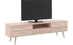 Goossens tv meubel bjarte wit eiken - 8203356-01