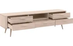 Goossens tv meubel bjarte wit eiken - 8203356-01