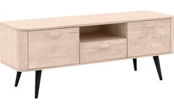 Goossens tv meubel bjarte wit eiken - 8203358-01