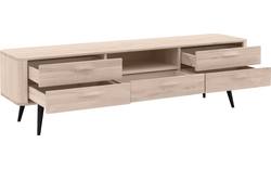 Goossens tv meubel bjarte wit eiken - 8203359-01