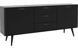 Goossens dressoir bjarte zwart eiken - 8203405-02